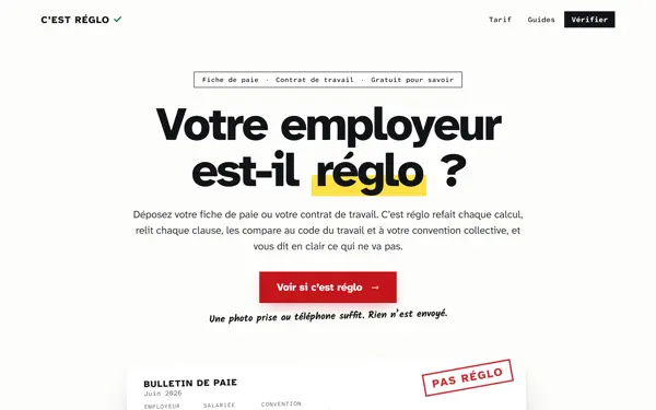 Page d'accueil du site cestreglo.fr